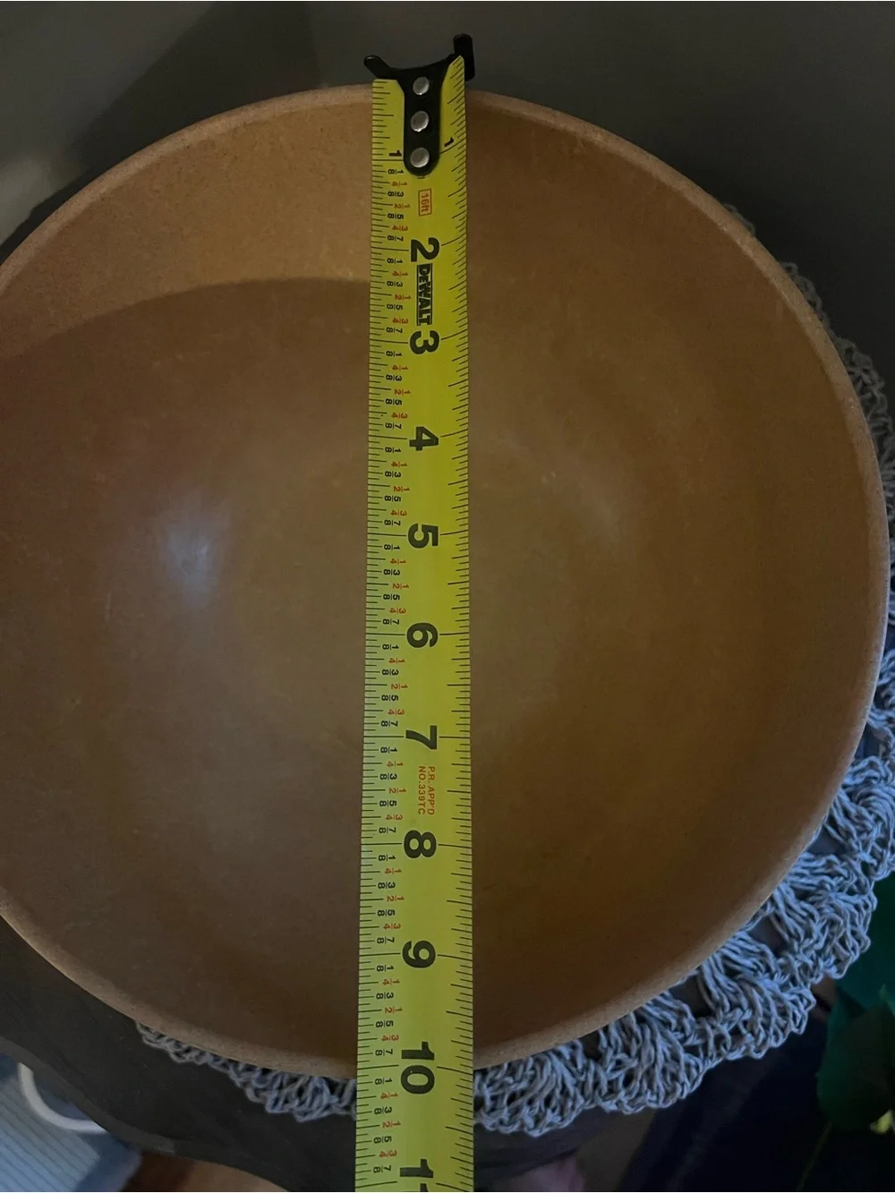 Vintage Ellinger’s Agatized Wood Mixing Bowl #23 XL 4 qt